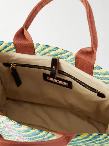 Marni Basket Small Jacquard Tote | Thumbnail 6 Marni Basket Small Jacquard Tote | Thumbnail 6