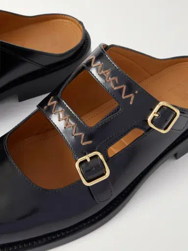 Marni Sabot Woven Leather Slip-ons | Thumbnail 5