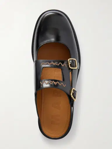 Marni Sabot Woven Leather Slip-ons | Thumbnail 6
