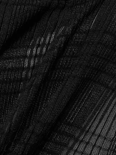 Jean Paul Gaultier Embellished Checked Ribbed-knit Turtleneck Maxi Dress | Thumbnail 4