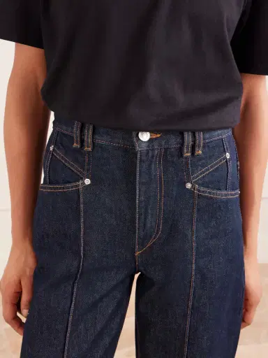 Isabel Marant Drolane Paneled Straight Jeans | Thumbnail 5 Isabel Marant Drolane Paneled Straight Jeans | Thumbnail 5