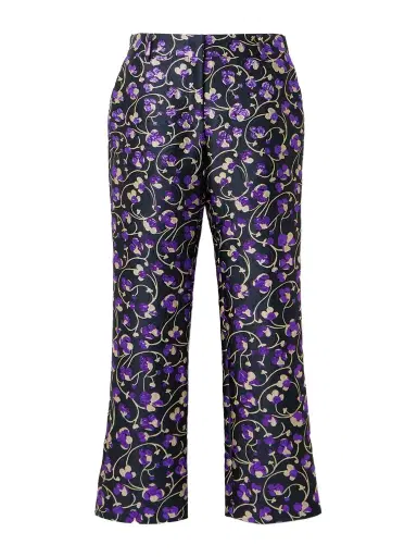 La DoubleJ 24/7 Floral-brocade Straight-leg Pants | Thumbnail 1