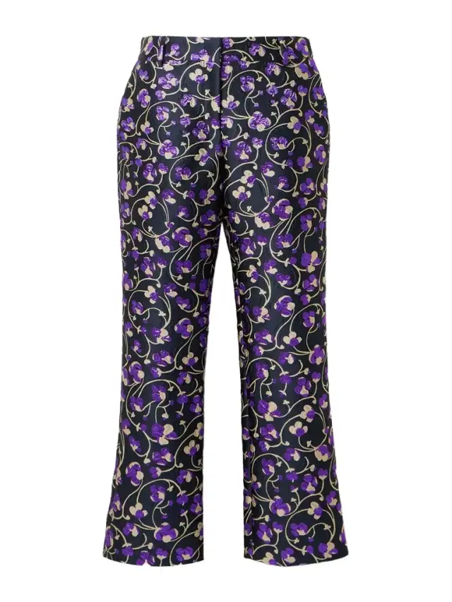 La DoubleJ 24/7 Floral-brocade Straight-leg Pants
