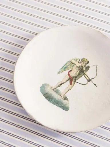 Astier De Villatte + John Derian Cupid Ceramic Plate | Thumbnail 3