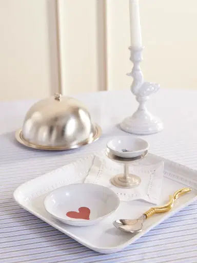Astier De Villatte + John Derian Red Heart Ceramic Dish | Thumbnail 2