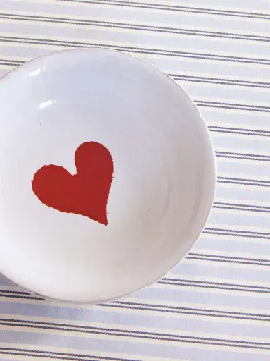 Astier De Villatte + John Derian Red Heart Ceramic Dish | Thumbnail 3