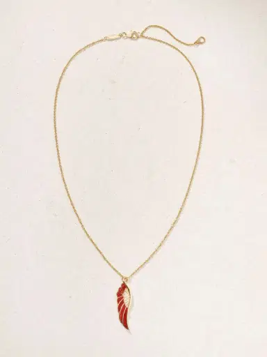 Garrard Wings 18-karat Gold, Diamond And Enamel Necklace | Thumbnail 4