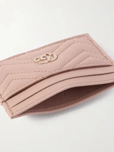 Gucci Gg Marmont Quilted Textured-leather Cardholder | Thumbnail 4