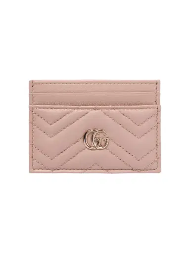 Gucci Gg Marmont Quilted Textured-leather Cardholder | Thumbnail 1