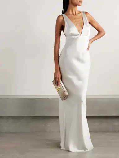Nili Lotan Bionca Silk-charmeuse Gown | Thumbnail 2 Nili Lotan Bionca Silk-charmeuse Gown | Thumbnail 2