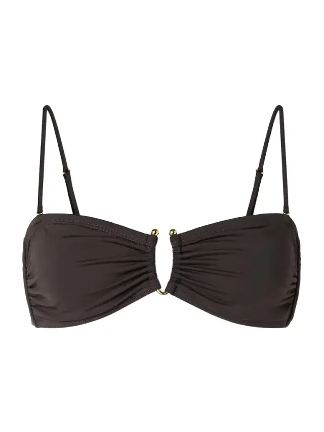 Embellished Ruched Bikini Top Embellished Ruched Bikini Top
