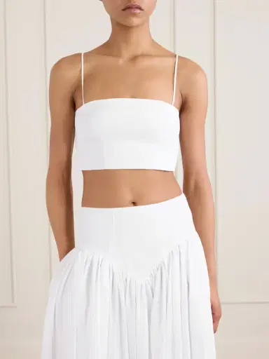 Gabriela Hearst Blazie Cropped Linen Top | Thumbnail 3 Gabriela Hearst Blazie Cropped Linen Top | Thumbnail 3