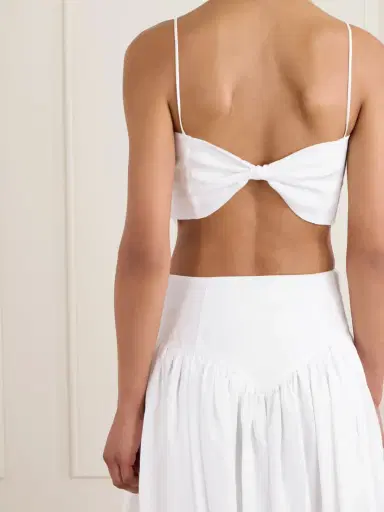 Gabriela Hearst Blazie Cropped Linen Top | Thumbnail 5 Gabriela Hearst Blazie Cropped Linen Top | Thumbnail 5