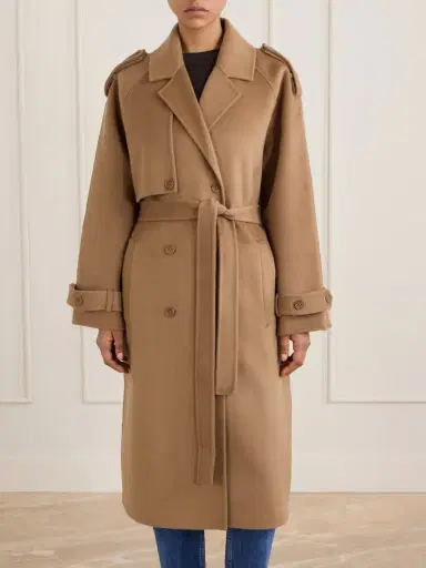 Anine Bing Rickie Wool And Cashmere-blend Trench Coat | Thumbnail 3 Anine Bing Rickie Wool And Cashmere-blend Trench Coat | Thumbnail 3