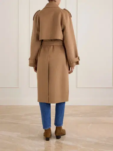 Anine Bing Rickie Wool And Cashmere-blend Trench Coat | Thumbnail 4 Anine Bing Rickie Wool And Cashmere-blend Trench Coat | Thumbnail 4