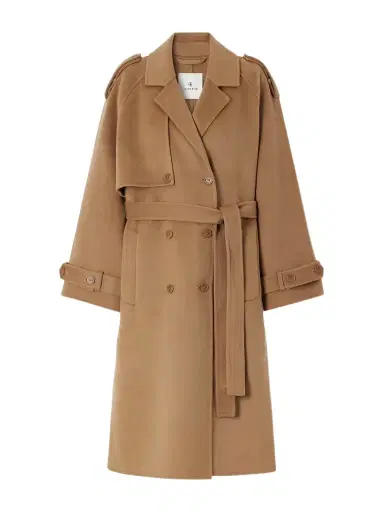 Anine Bing Rickie Wool And Cashmere-blend Trench Coat | Thumbnail 1 Anine Bing Rickie Wool And Cashmere-blend Trench Coat | Thumbnail 1