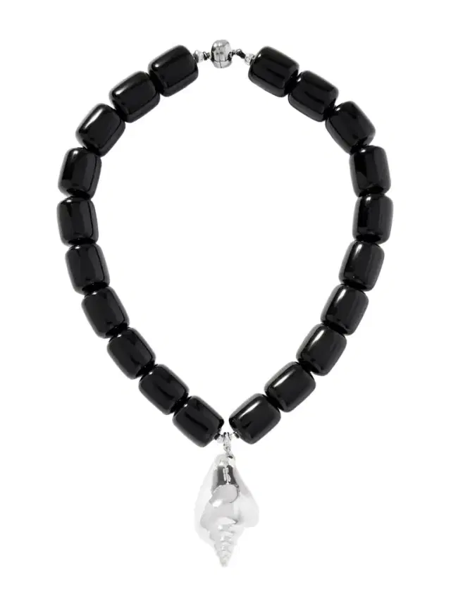 Ponza Silver-plated Resin Necklace