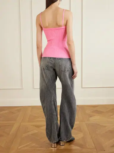 Courrèges Buckled Ribbed-knit Tank | Thumbnail 4