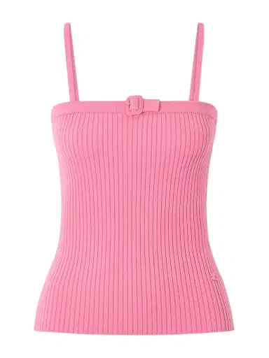 Courrèges Buckled Ribbed-knit Tank | Thumbnail 1