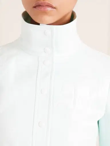 Courrèges Reeditioncropped Coated Cotton-blend Jacket | Thumbnail 4