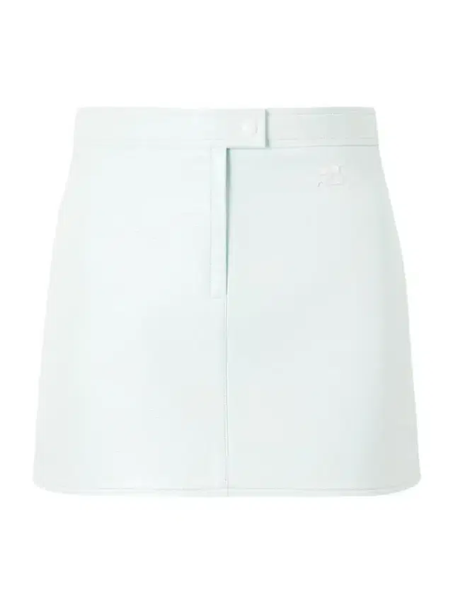 Appliquéd Coated Cotton-blend Mini Skirt