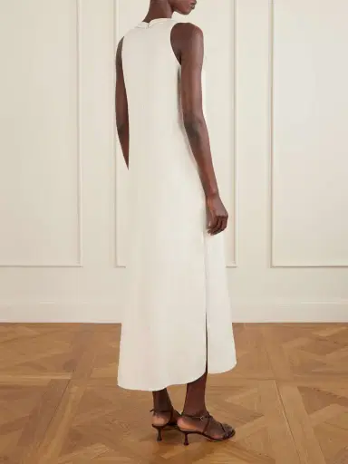 Brunello Cucinelli Crepe Midi Dress | Thumbnail 4