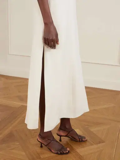Brunello Cucinelli Crepe Midi Dress | Thumbnail 5