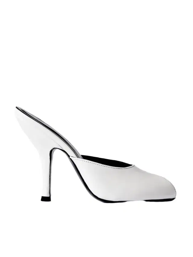 Jude Date Cutout Leather Mules