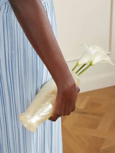 Cult Gaia Florence Floral-embellished Marbled Acrylic Clutch | Thumbnail 6 Cult Gaia Florence Floral-embellished Marbled Acrylic Clutch | Thumbnail 6
