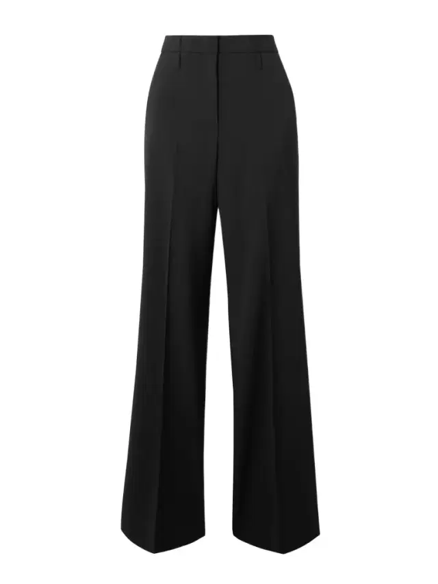 Grain De Poudre Wool Wide-leg Pants