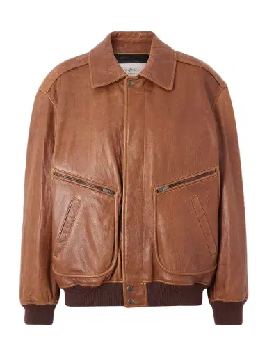 Saint Laurent Leather Bomber Jacket | Thumbnail 1