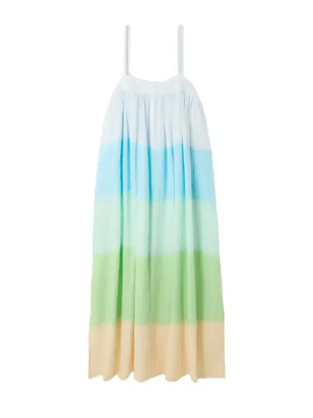 Eda Striped Cotton-gauze Midi Dress