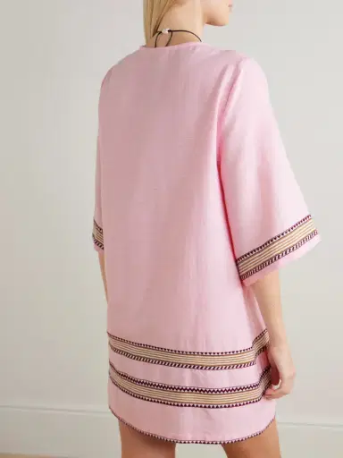Lemlem Belkis Striped Cotton Kaftan | Thumbnail 3