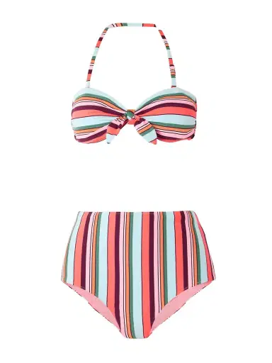 Lemlem Ava + Elsi Printed Ribbed Bikini | Thumbnail 1