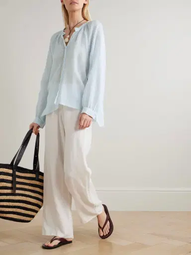 Lemlem Mita Cotton-gauze Blouse | Thumbnail 2 Lemlem Mita Cotton-gauze Blouse | Thumbnail 2