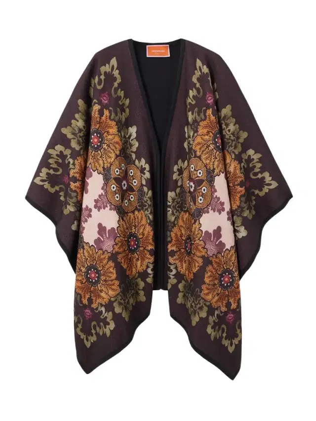 Printed Wool Cape