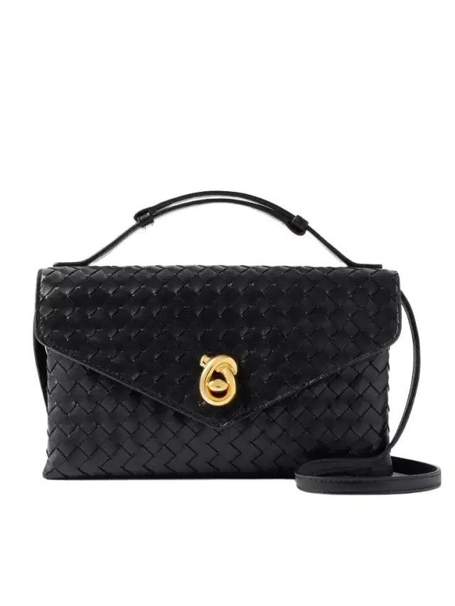 Knot Lock Medium Intrecciato Leather Shoulder Bag
