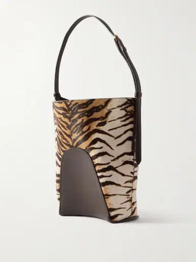 Alaïa Hip Small Leather-trimmed Tiger-print Calf Hair Tote | Thumbnail 3 Alaïa Hip Small Leather-trimmed Tiger-print Calf Hair Tote | Thumbnail 3