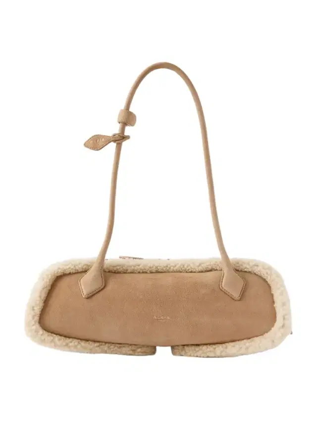 Alaïa Le Teckel Medium Shearling Shoulder Bag