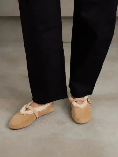 Alaïa Shearling Ballet Flats | Thumbnail 2 Alaïa Shearling Ballet Flats | Thumbnail 2