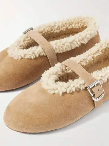 Alaïa Shearling Ballet Flats | Thumbnail 4 Alaïa Shearling Ballet Flats | Thumbnail 4