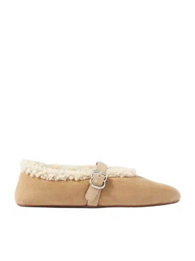 Alaïa Shearling Ballet Flats | Thumbnail 1 Alaïa Shearling Ballet Flats | Thumbnail 1