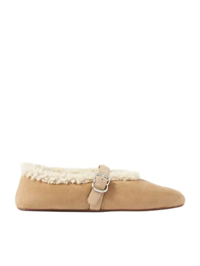 Alaïa Shearling Ballet Flats