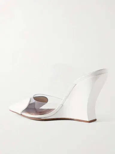 Alaïa Le Cœur Patent-leather And Pvc Wedge Mules | Thumbnail 3 Alaïa Le Cœur Patent-leather And Pvc Wedge Mules | Thumbnail 3