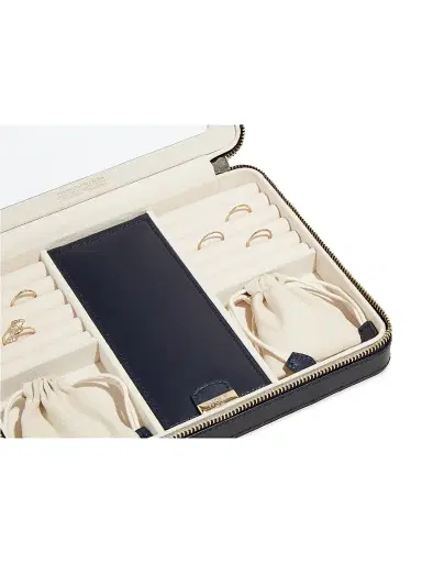 Wolf Maria Large Quilted Leather Zip Jewelry Case | Thumbnail 6 Wolf Maria Large Quilted Leather Zip Jewelry Case | Thumbnail 6