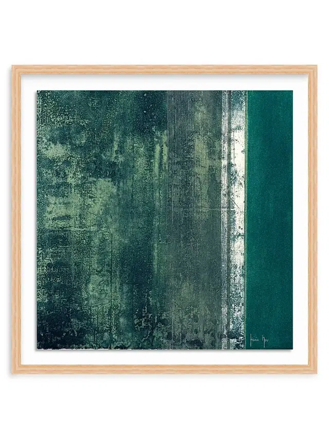 ''Cuarto Menguante''Framed Engraving on Paper, 26''x 26''