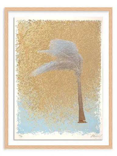 Paco Bernal ''Palmera al viento''Framed Screenprint on Paper, 32''x 24'' | Thumbnail 1 Paco Bernal ''Palmera al viento''Framed Screenprint on Paper, 32''x 24'' | Thumbnail 1
