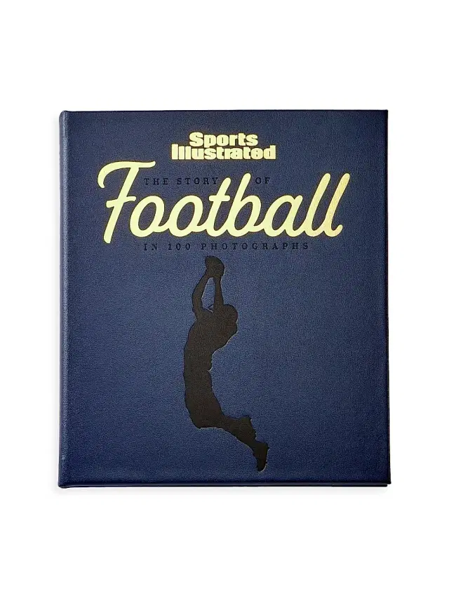 Graphic Image "Sports Illustrated: The Story Of Football" Leather-Bound Book - Navy