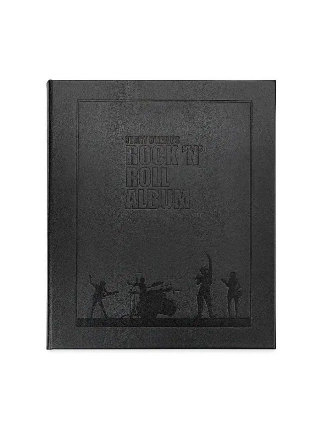Graphic Image ''Terry O'Neill's Rock N' Roll Album'' Leather-Bound Book - Black