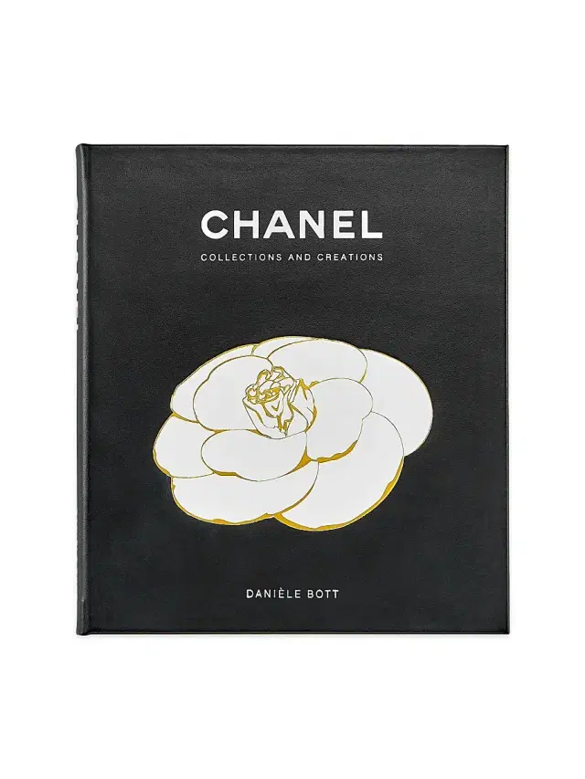 Graphic Image "CHANEL Collections & Creations" Leather-Bound Book - Black